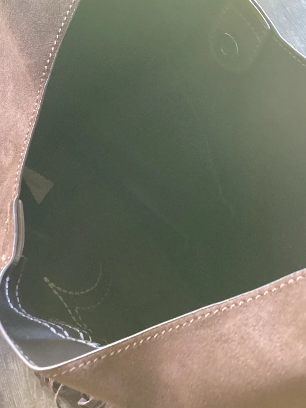 Montana West Boot Stitch Fringe Hobo Style Bag - suede feel